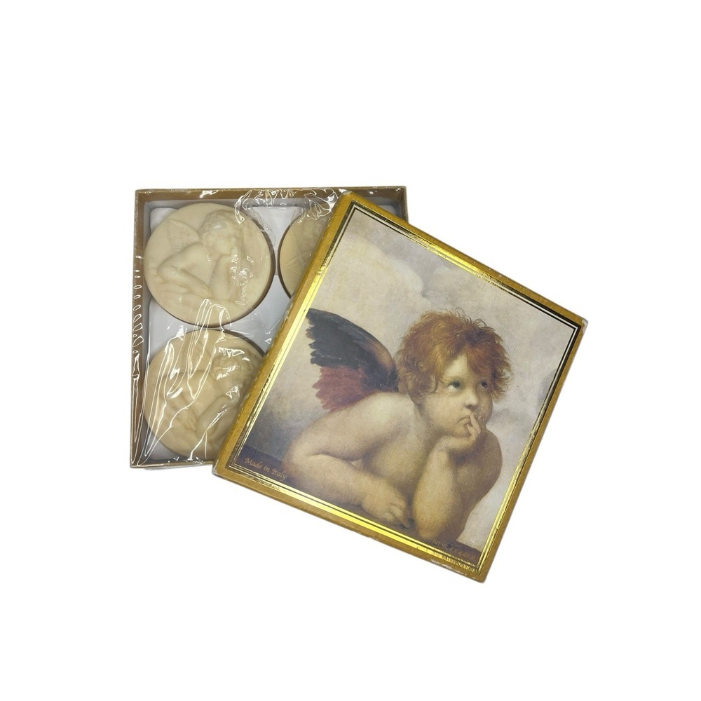 Saponificio Artigianale Fiorentino Raphael Cherub Angel Soap‎ 4 Round Relief
